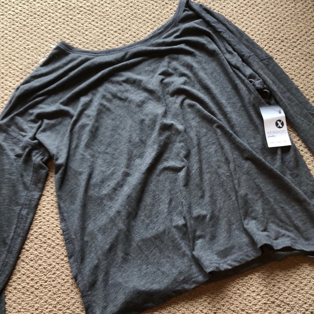 Grey workout top xl long sleeve